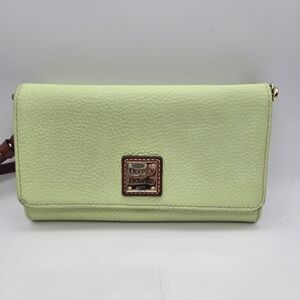 Dooney And Bourke Pebble Leather Clutch Wallet Crossbody